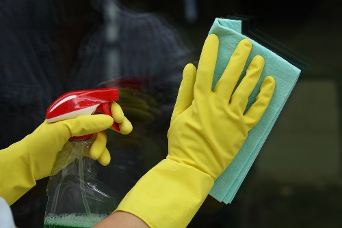 Professional home cleaners preparing a London home for cleaning