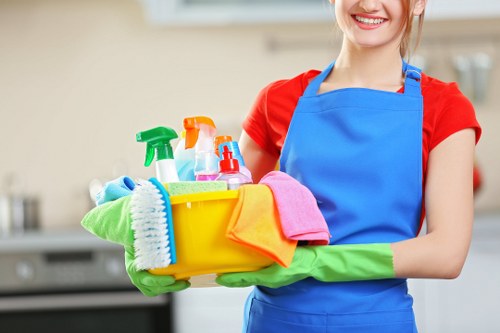 Professional carpet cleaning for a London home interior