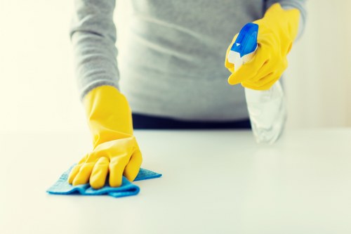 Detail-focused London house cleaning in a modern apartment