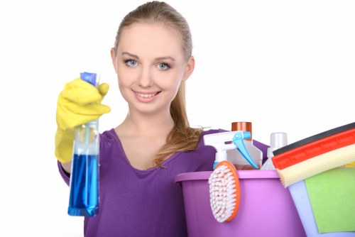 London cleaning team focused on recycling and sustainability