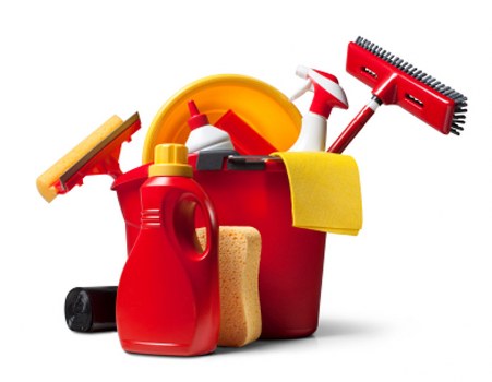 Commercial cleaning team maintaining a London office space